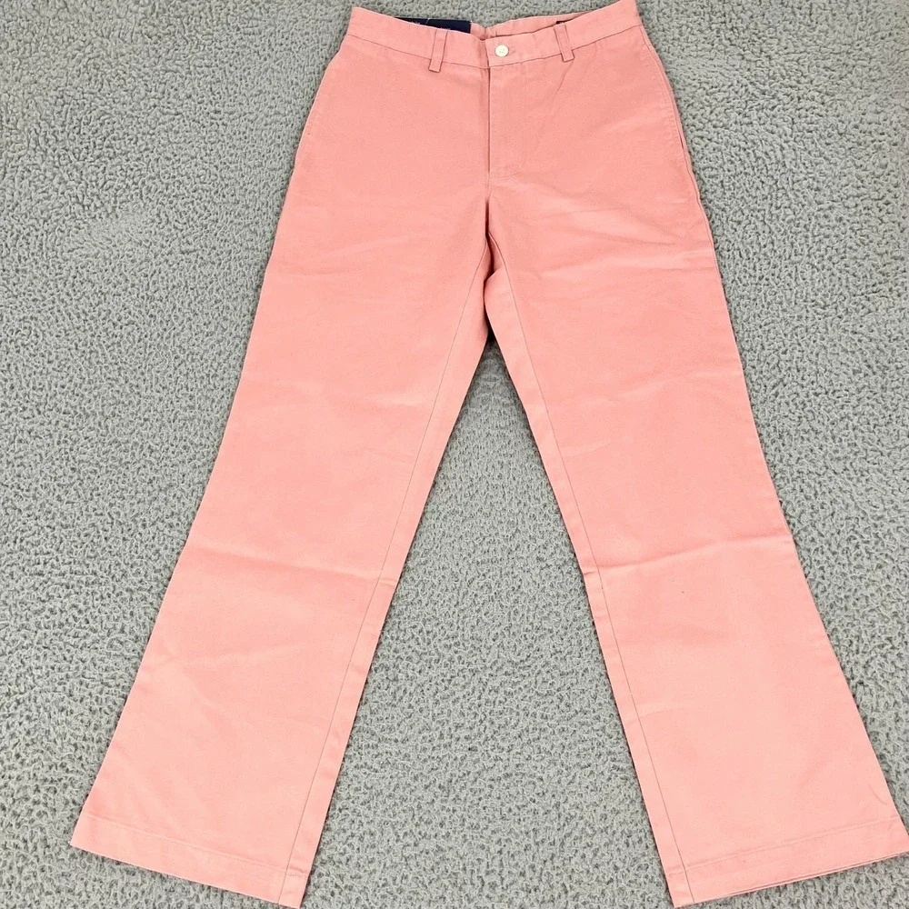 Vineyard Vines Club Pant Pants Mens 28x30 Pink Chino Classic Fit Cotton Casual